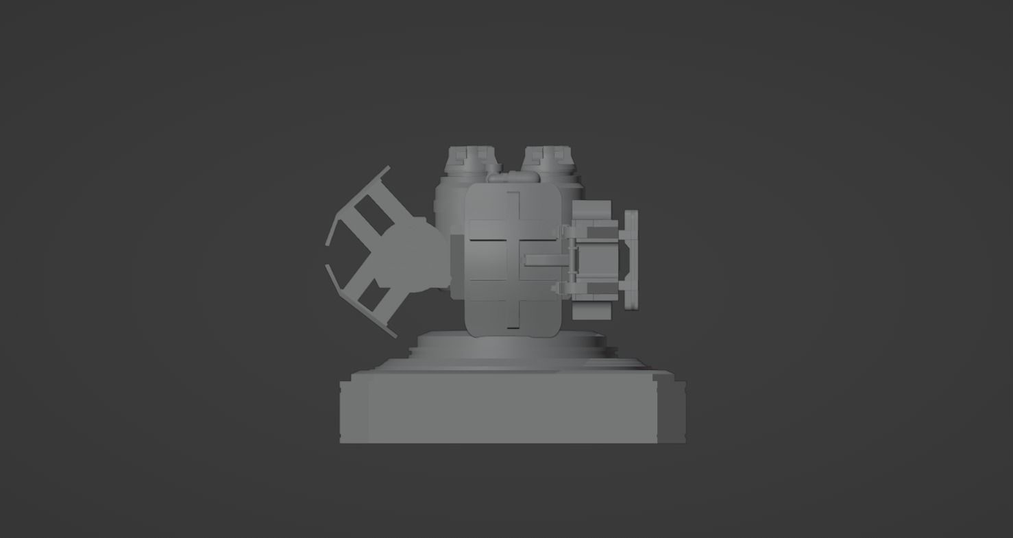 Mech Turret -Textured 3D model_14