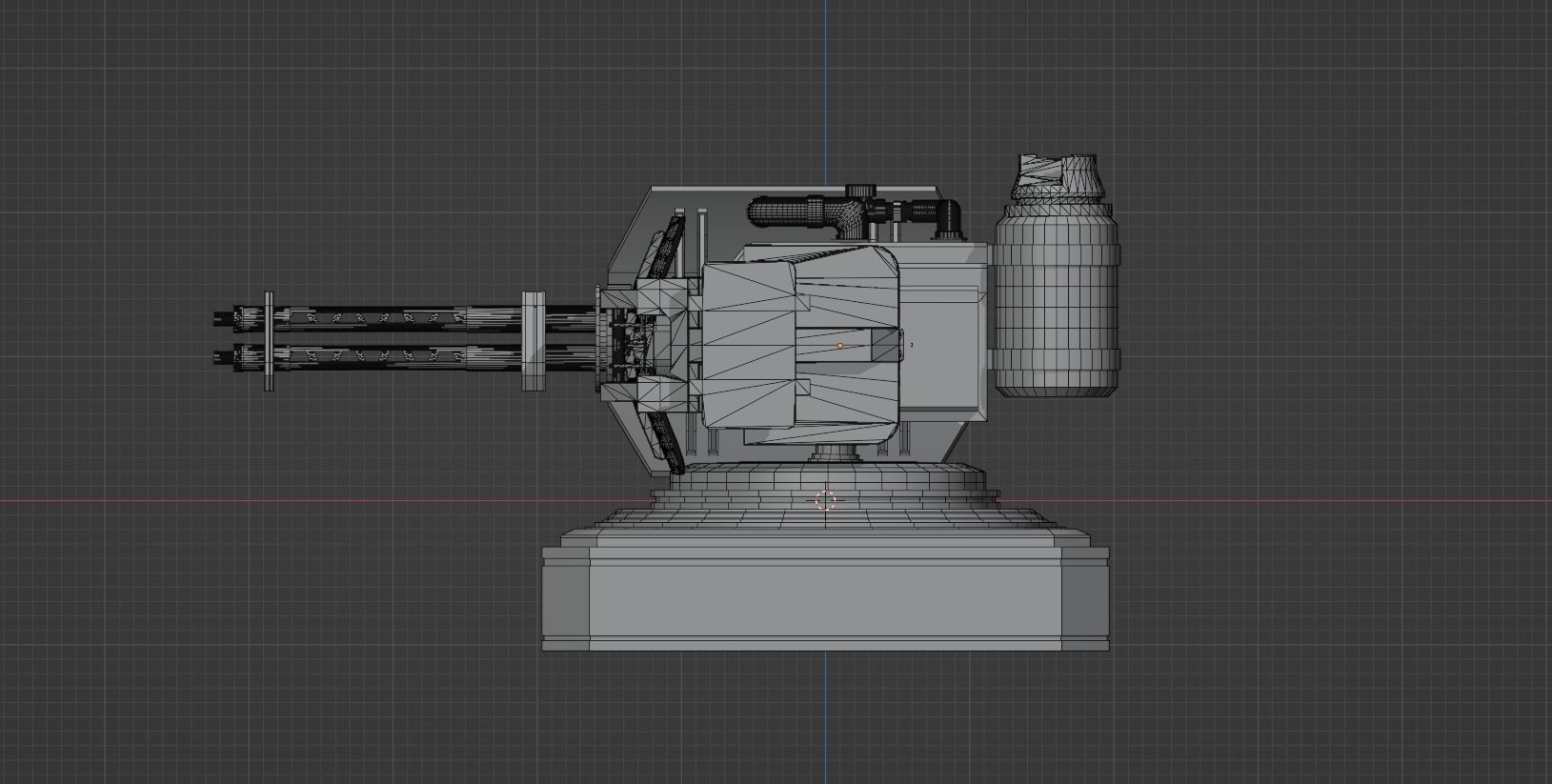 Mech Turret -Textured 3D model_20