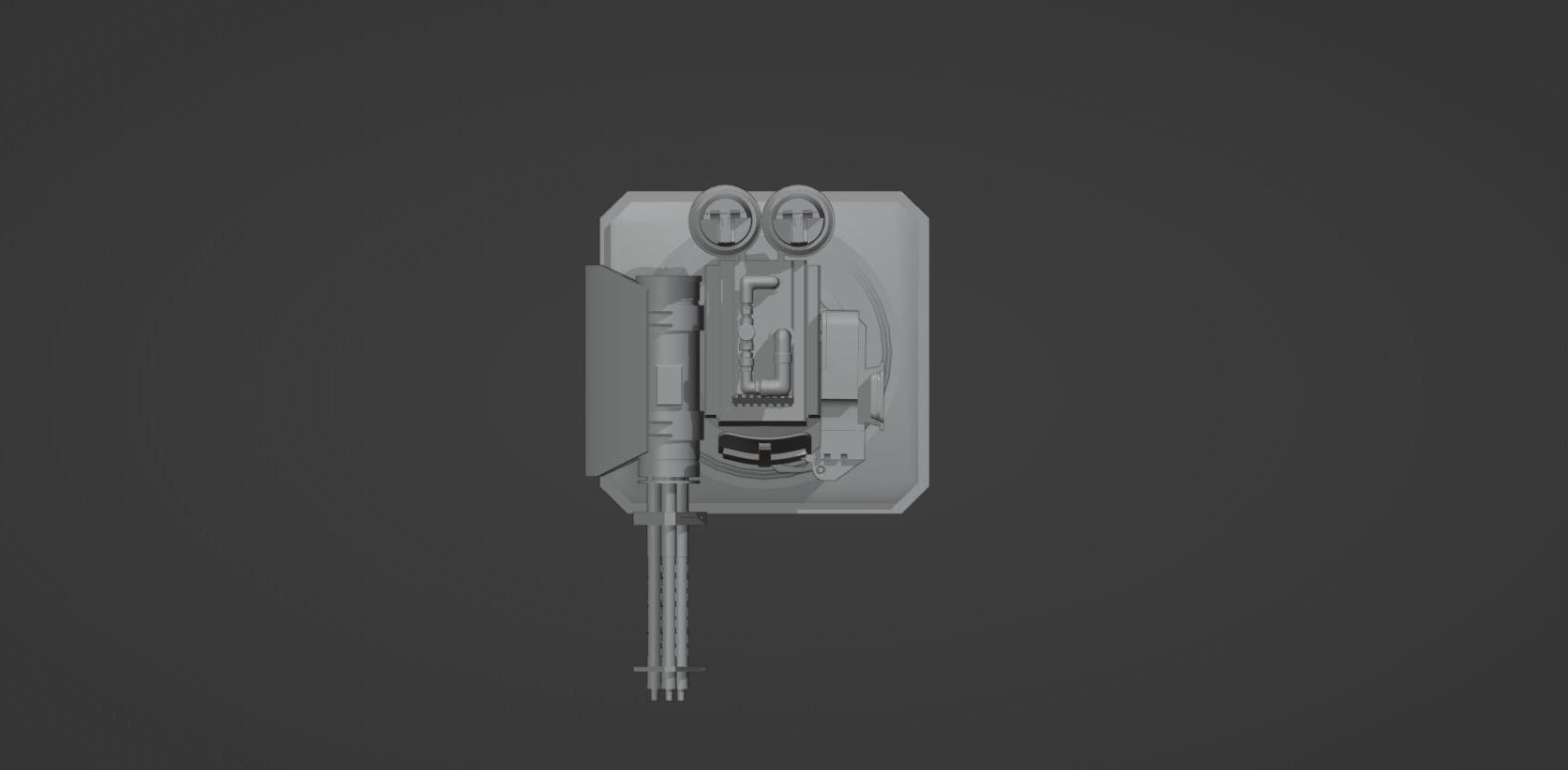 Mech Turret -Textured 3D model_18