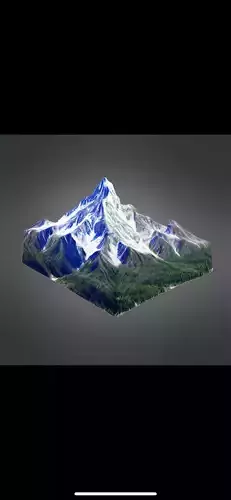 Mountain top 3D print model