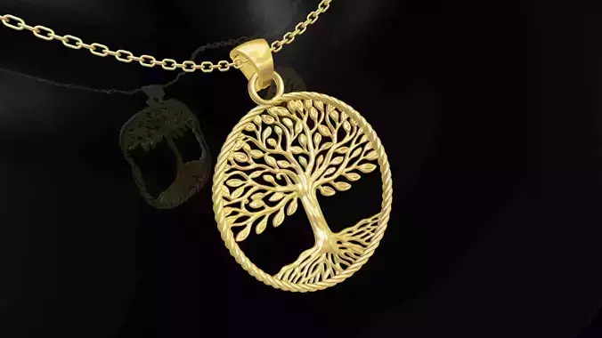 Tree of Life Pendant Gold jewelry
