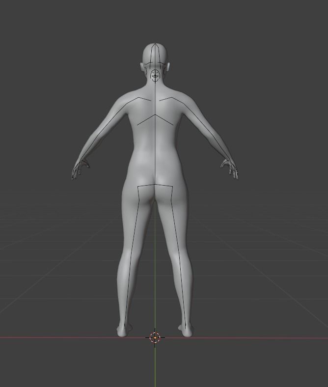 Female Model 3D model_2