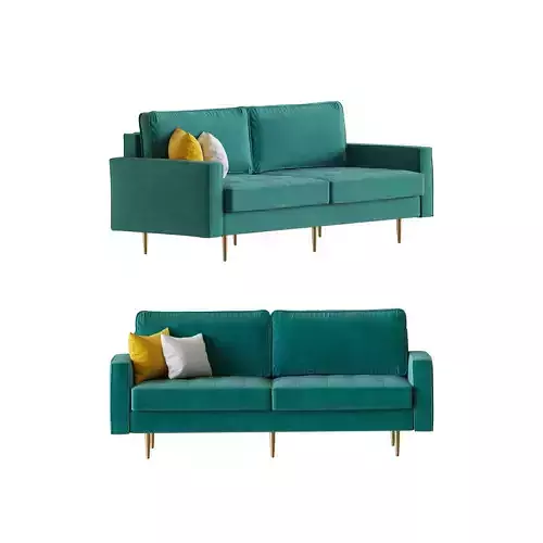 Velvet Fabric Sofa Couch