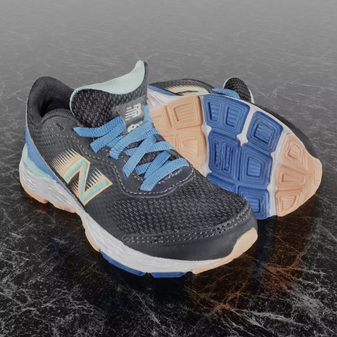 NEW BALANCE ABZORB 60 V6 3D SHOES Low-poly 3D model