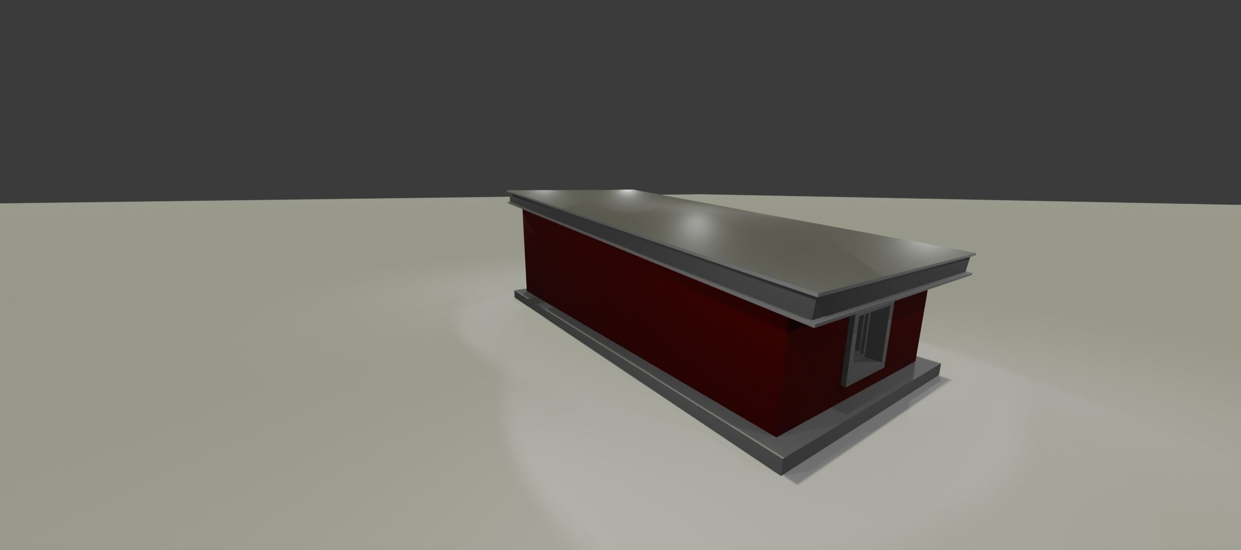 LOWPOLY HOUSE MODEL Low-poly 3D model_2