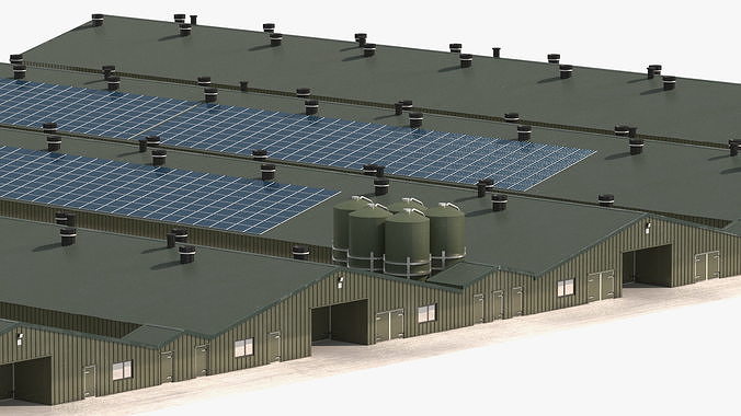Chicken Farm 3D model 2