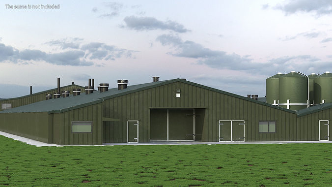 Chicken Farm 3D model 5