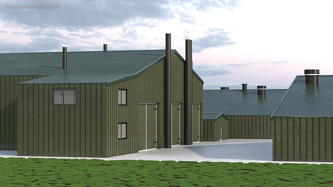 Chicken Farm 3D model 6