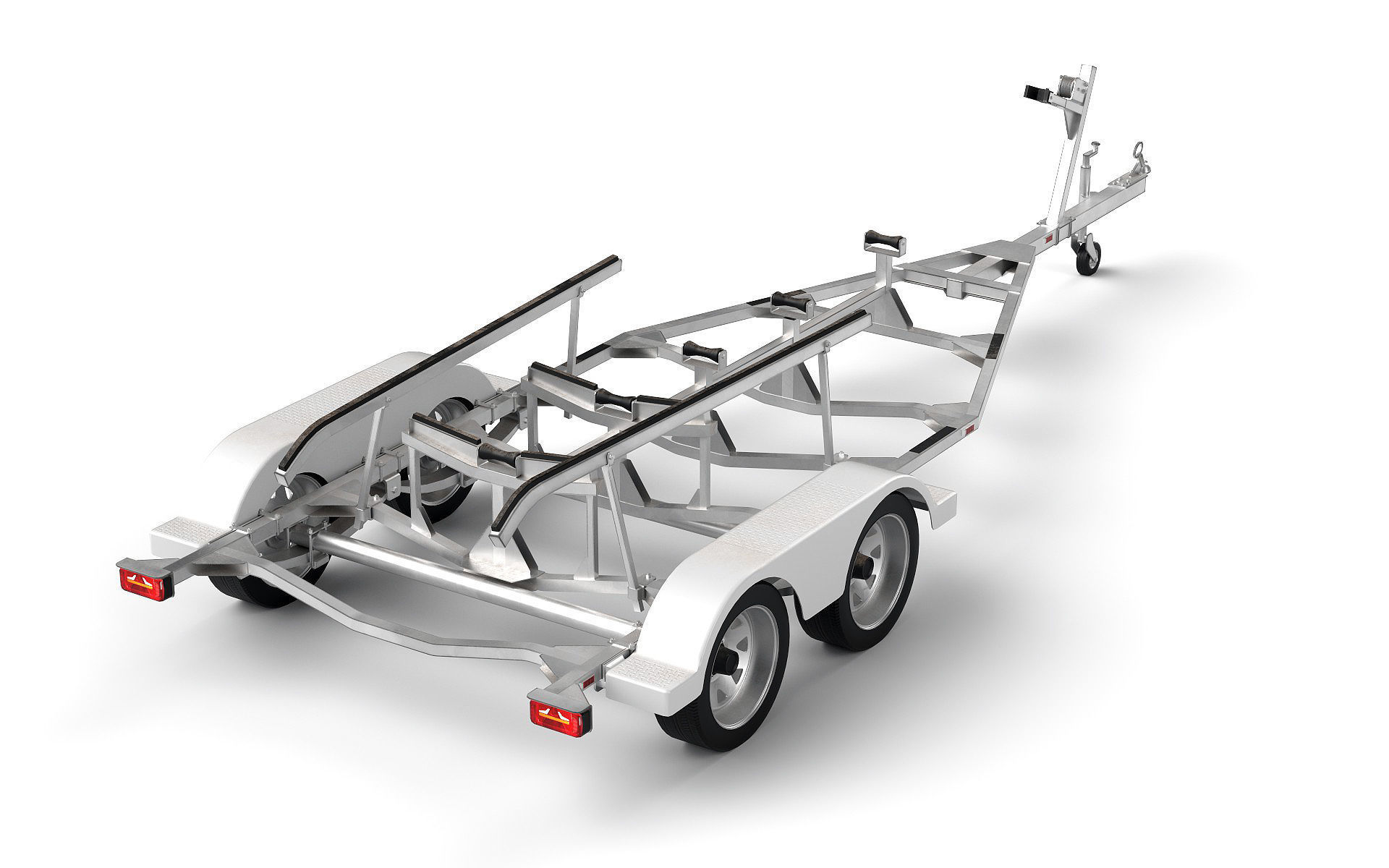 Boat Trailer 01 3D model_1