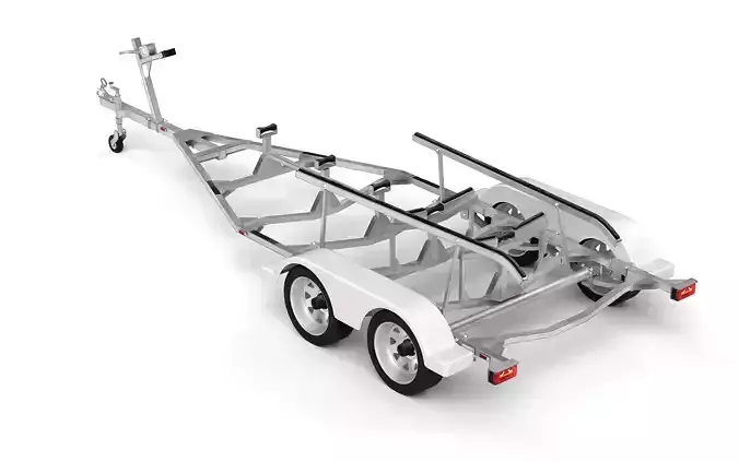 Boat Trailer 01 3D model