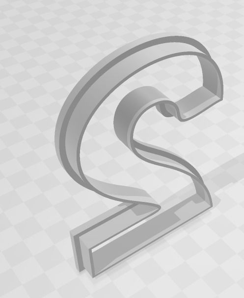 3D MODEL NUMBER 2 CUTTER 3D print model_3