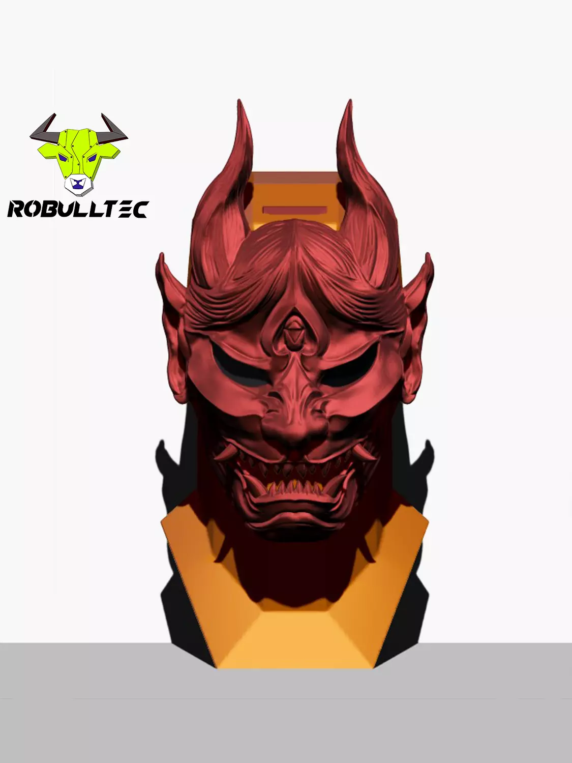 Oni Mask V2 3D print model_0