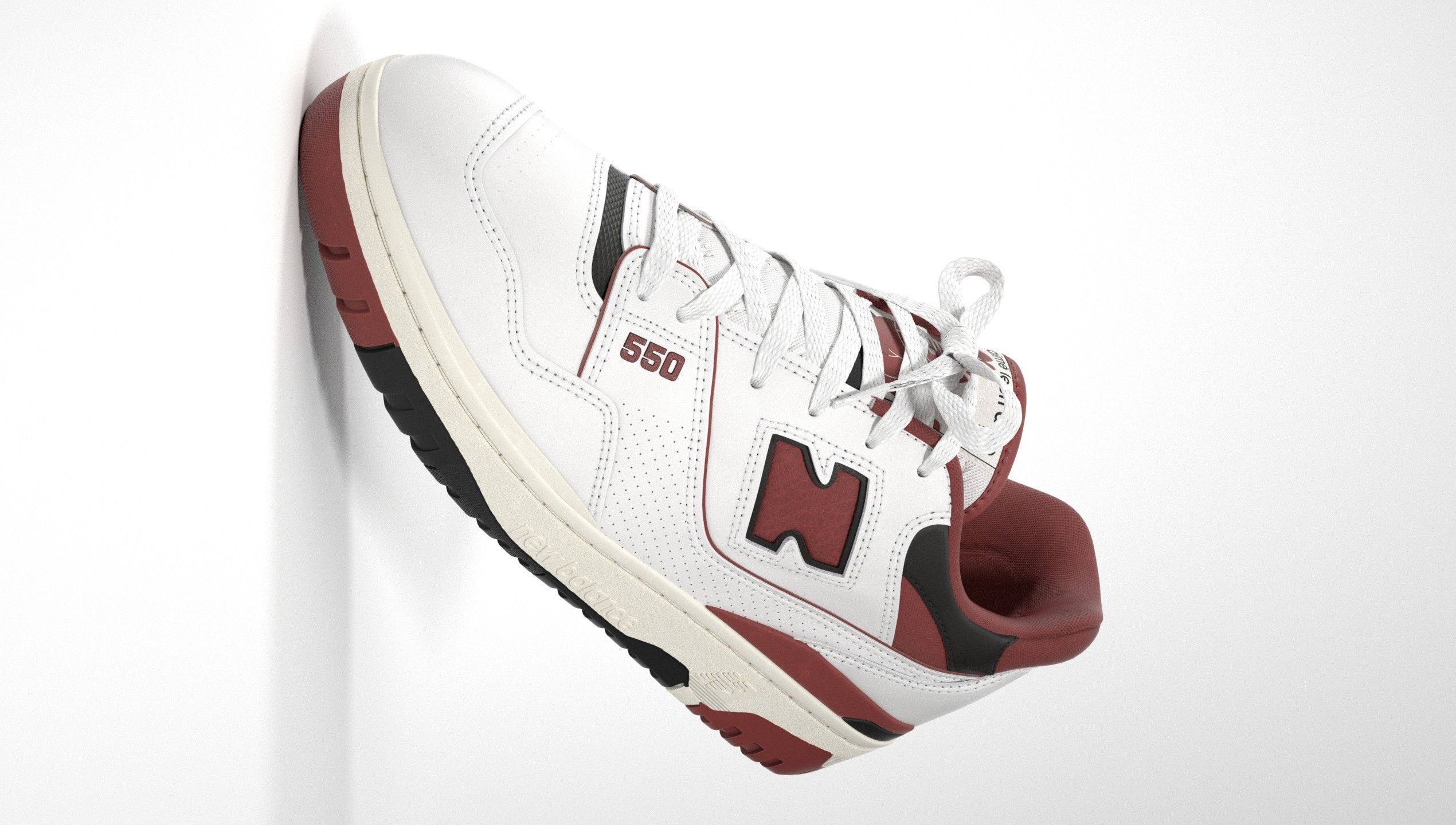 New Balance 550 Aime Leon Dore Red Shoe 3D model_27