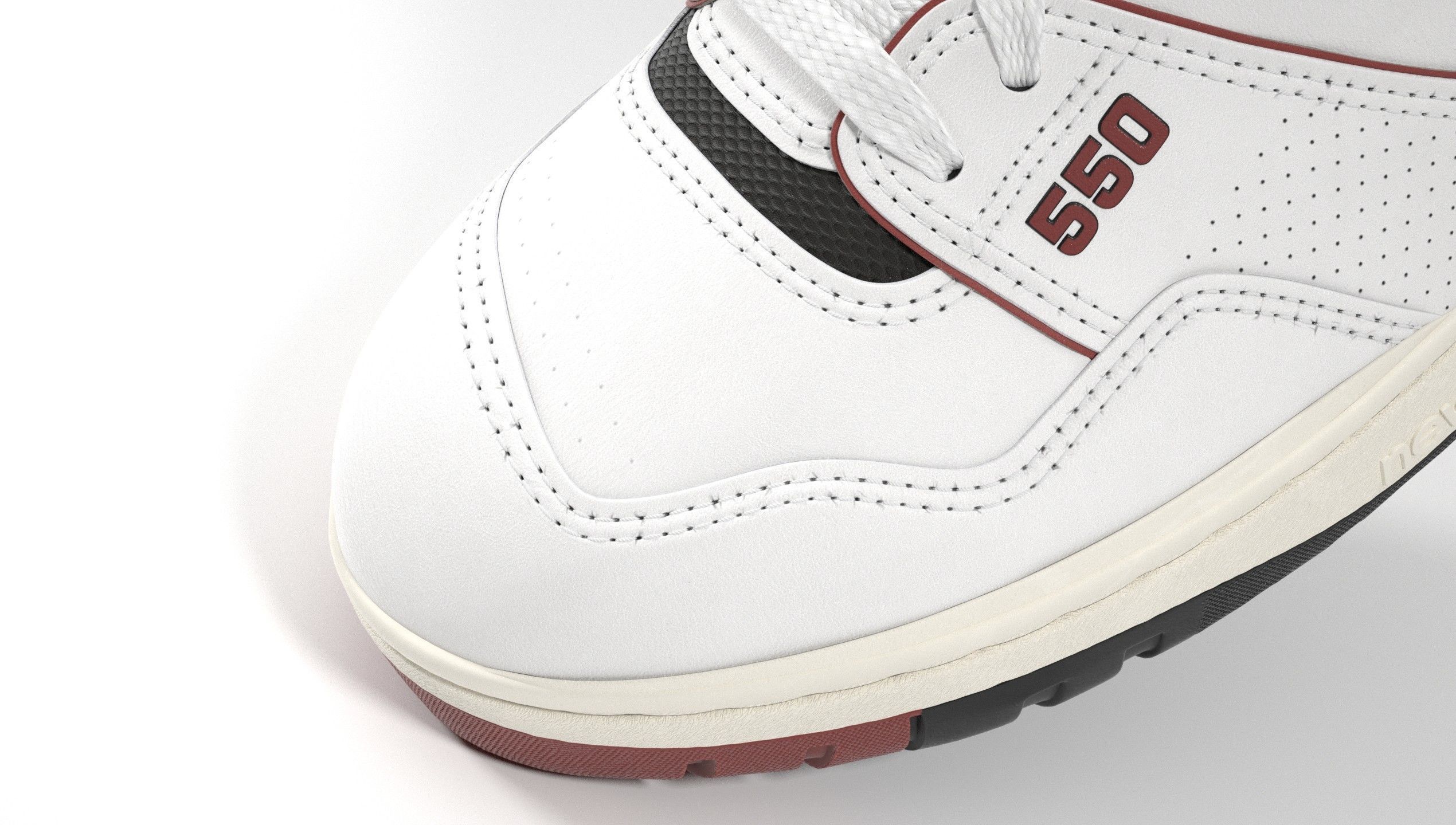 New Balance 550 Aime Leon Dore Red Shoe 3D model_23