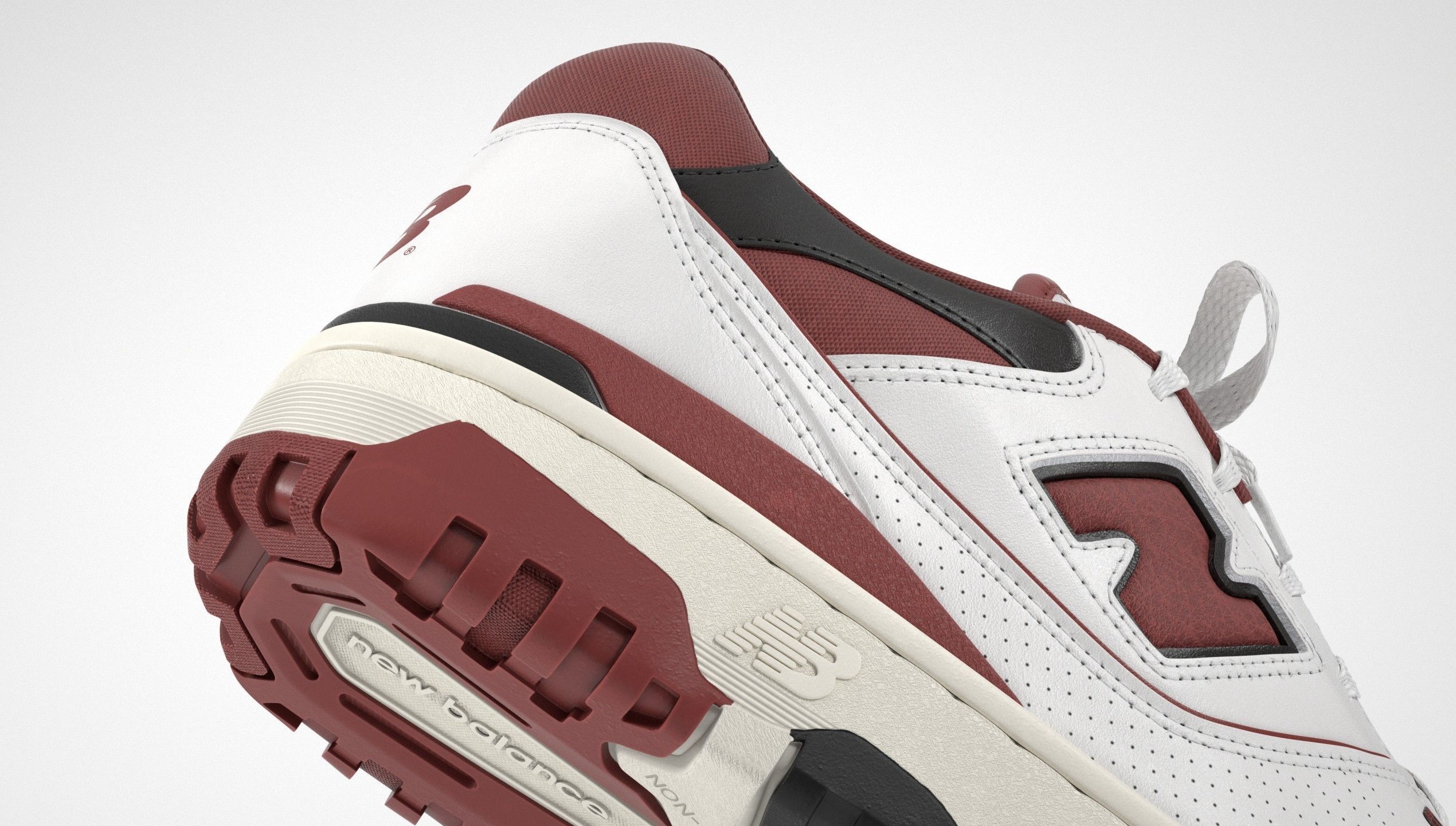 New Balance 550 Aime Leon Dore Red Shoe 3D model_1