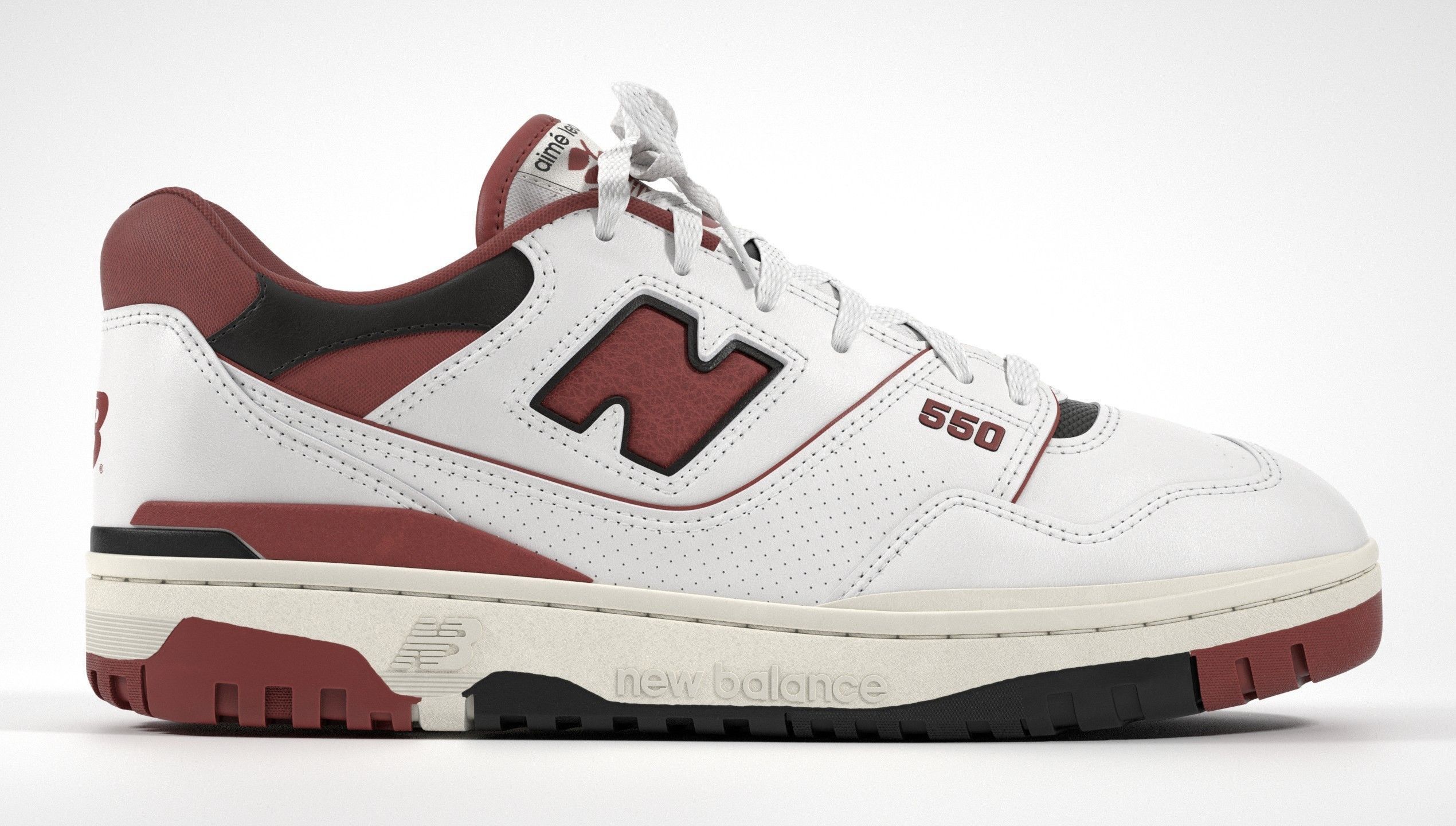 New Balance 550 Aime Leon Dore Red Shoe 3D model_20
