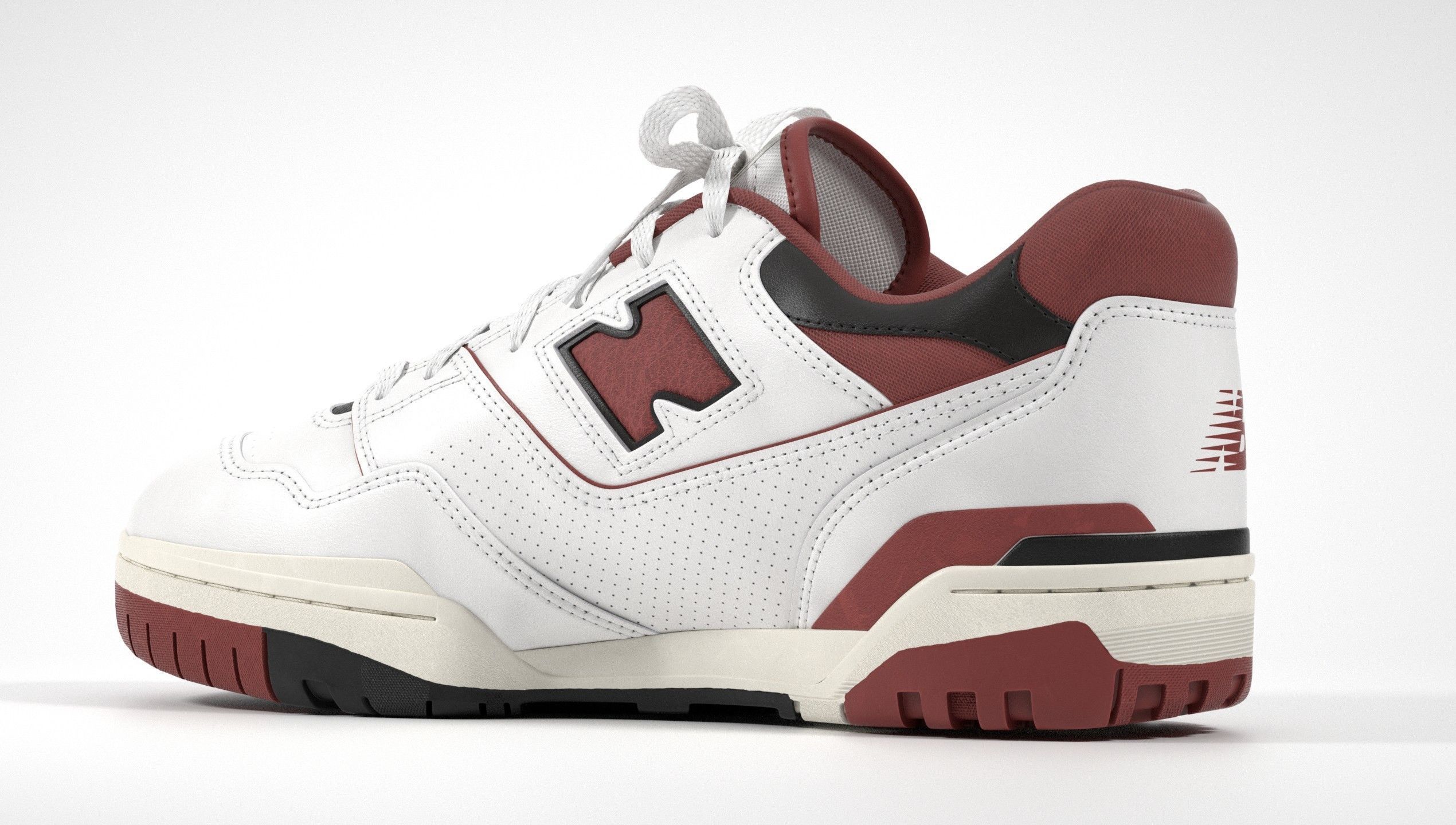 New Balance 550 Aime Leon Dore Red Shoe 3D model_5