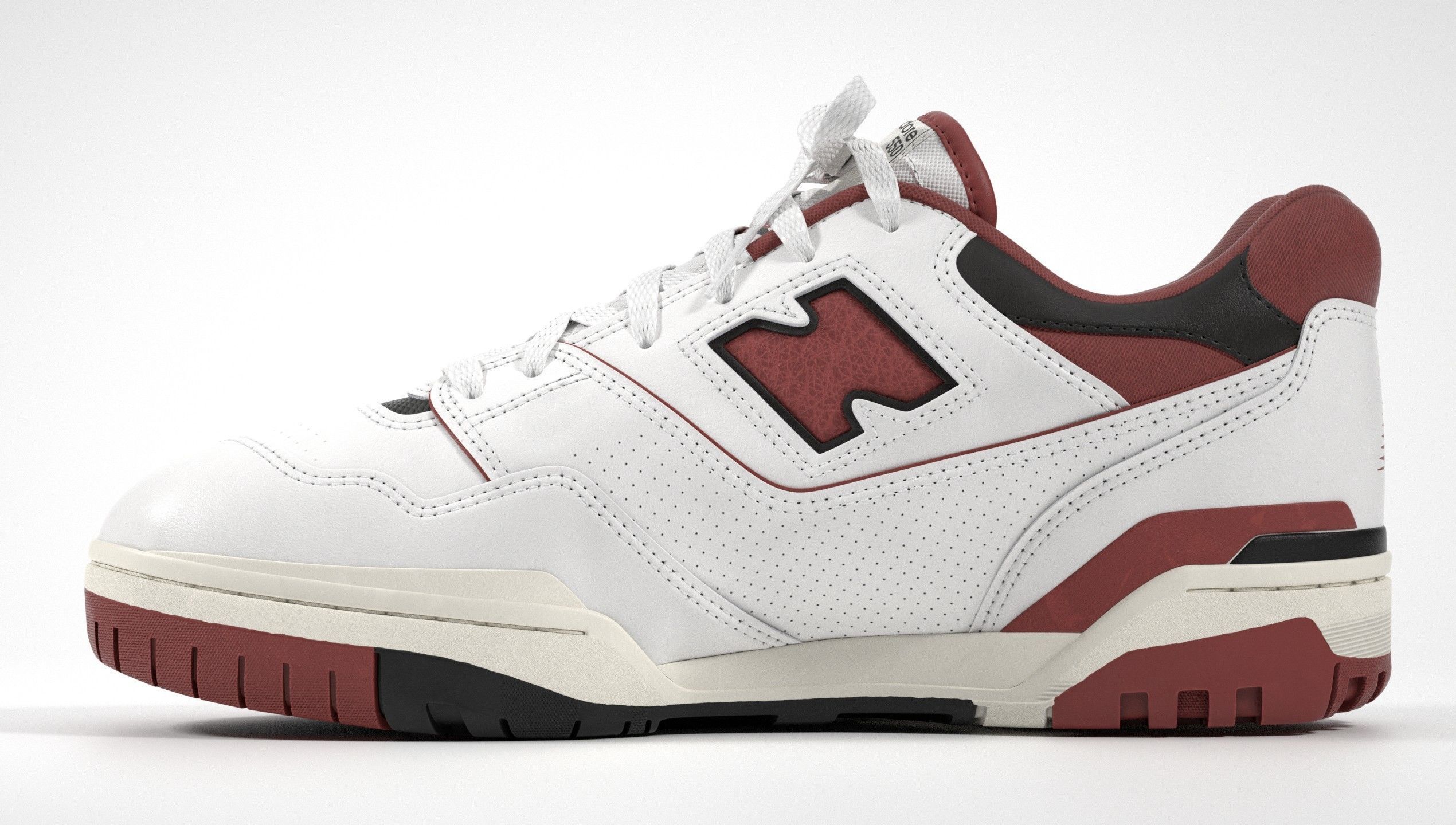 New Balance 550 Aime Leon Dore Red Shoe 3D model_21