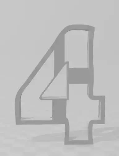 3D MODEL CUTTER NUMBER 4