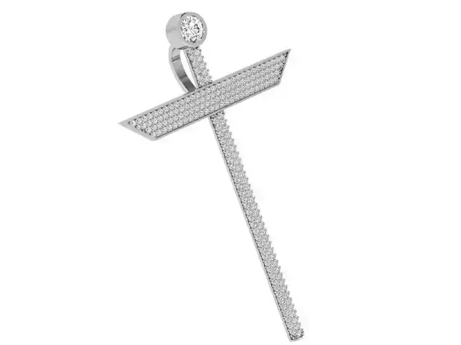 Diamond Cross Pendant 4449