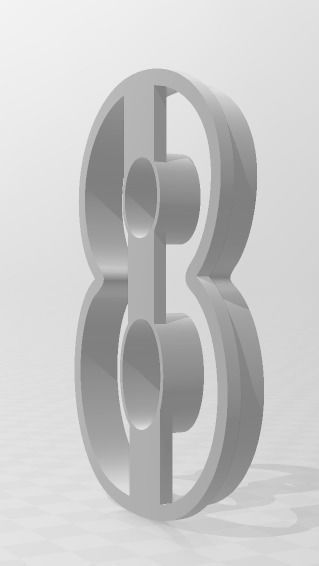 3D MODEL CUTTER NUMBER 8 3D print model_1