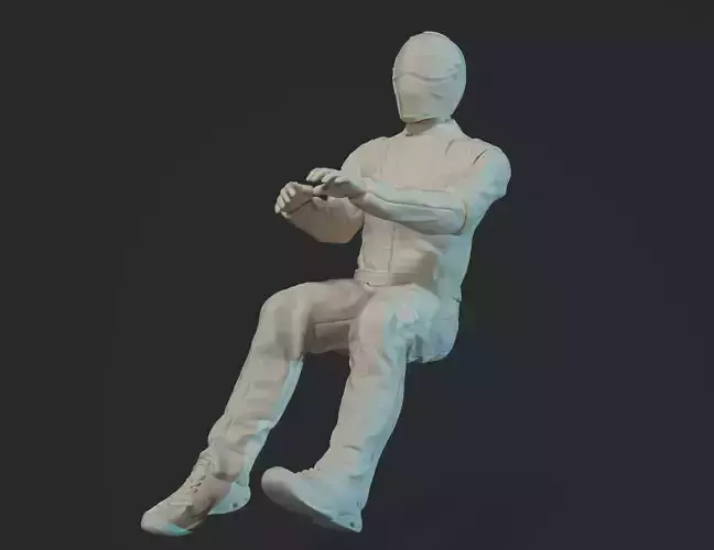 Stig 3D model FOR PRINT SITTING  car pilot 3D print model