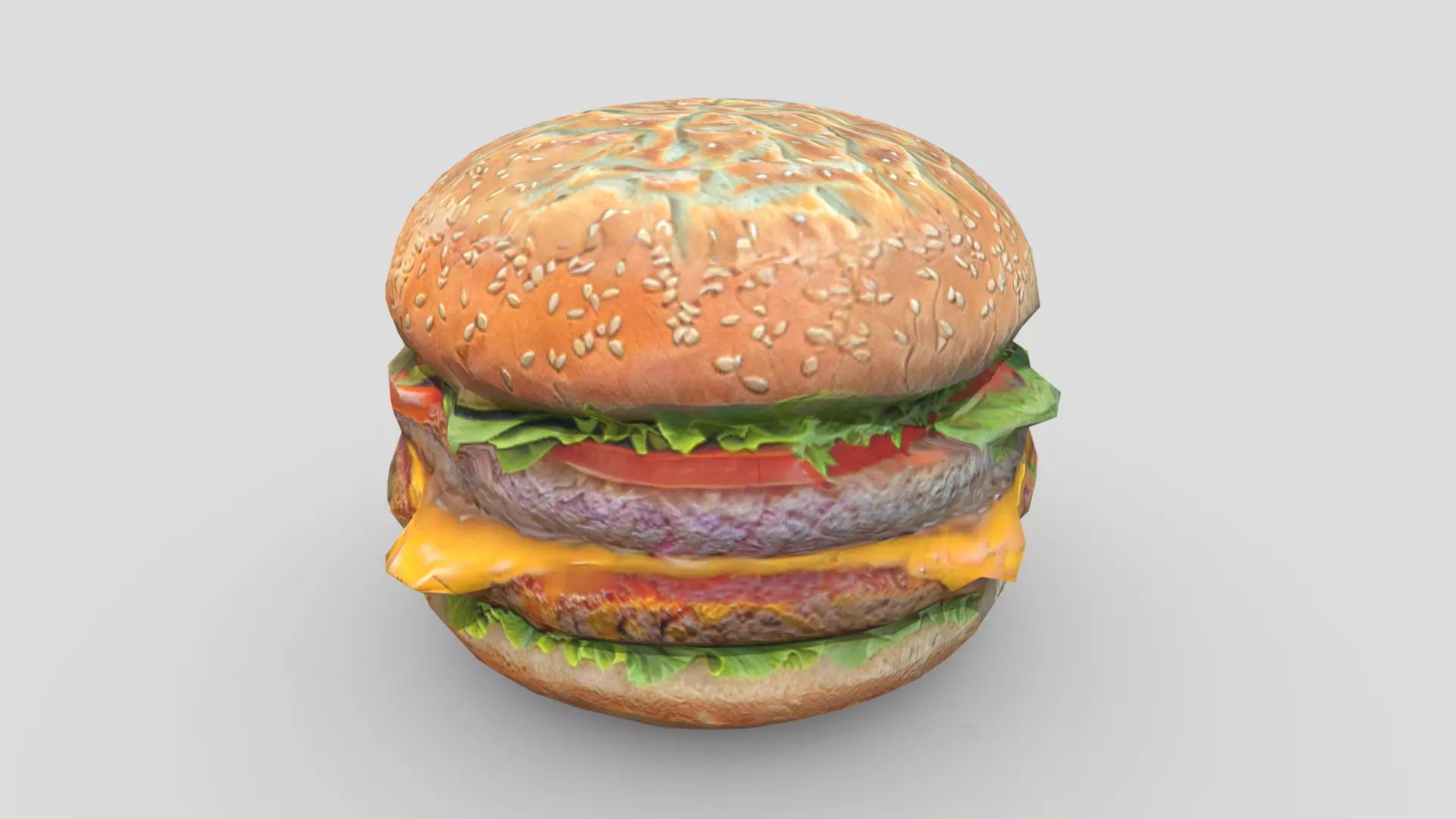 Hamburger Free low-poly 3D model