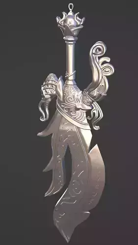 Silkroad Online Giant Barbaric Sword 3D print model