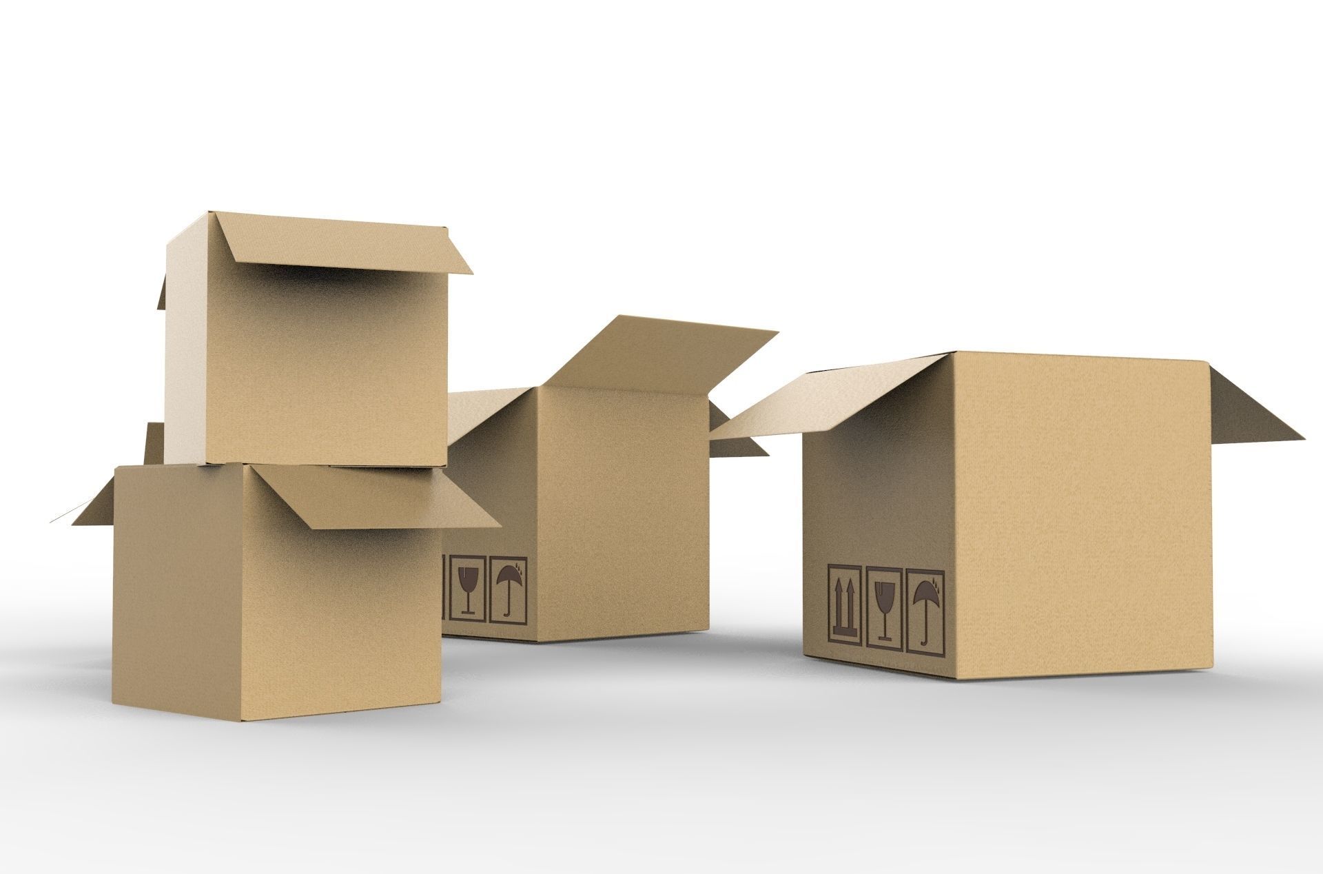 PACKGAGE BOX 02 3D model_4