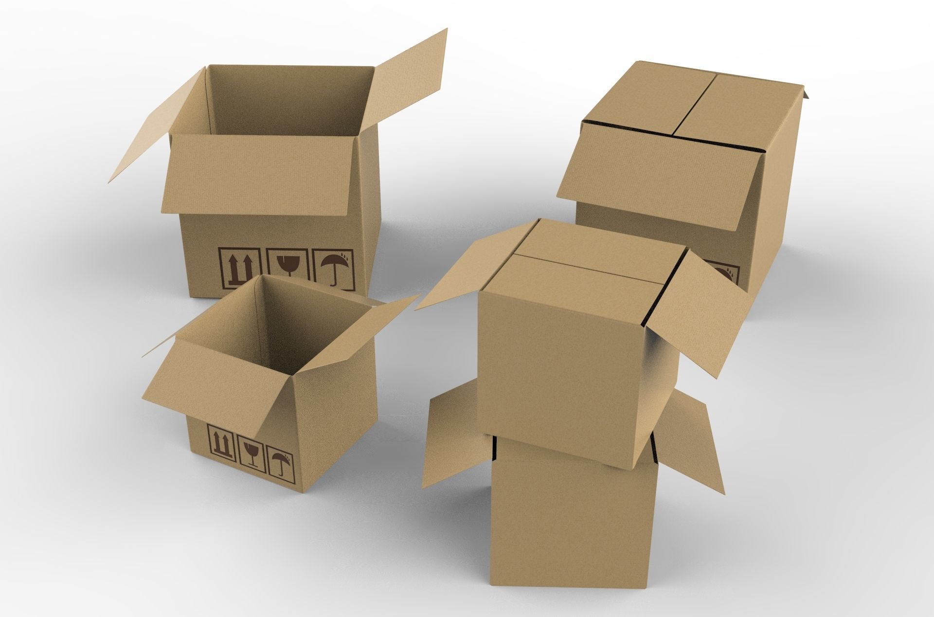 PACKGAGE BOX 02 3D model_19