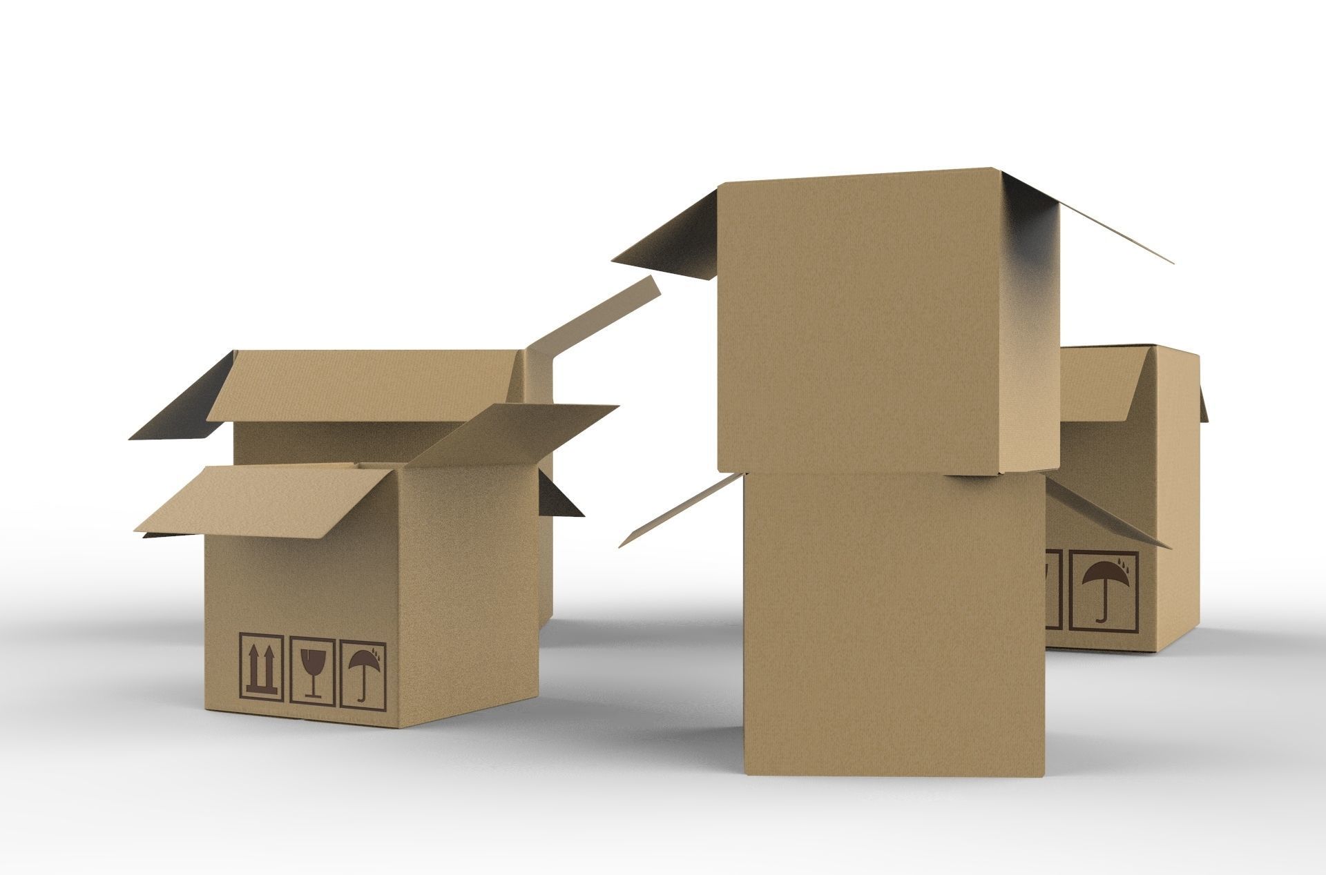 PACKGAGE BOX 02 3D model_8