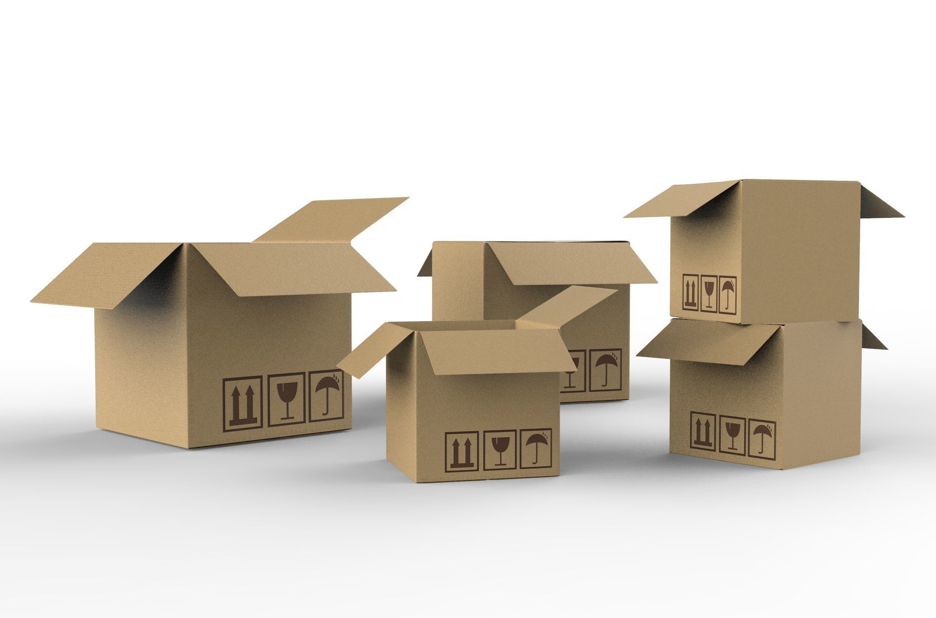 PACKGAGE BOX 02 3D model_7