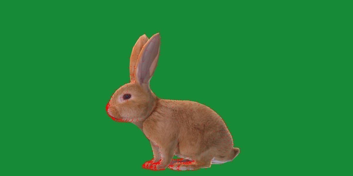 Easter Bunny Rabbit Low-poly 3D model_17
