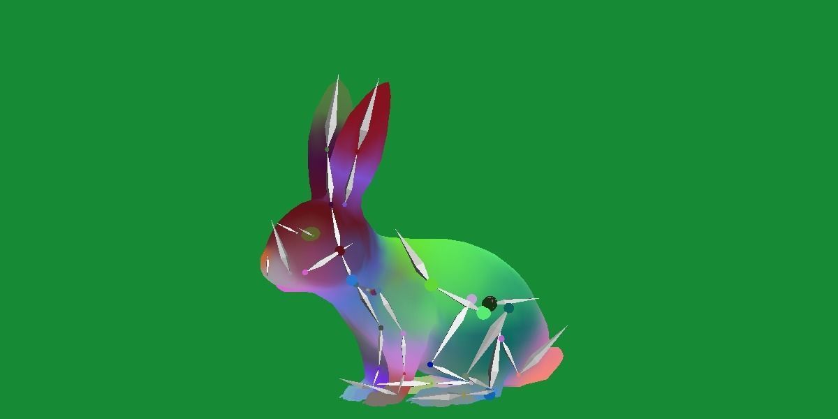 Easter Bunny Rabbit Low-poly 3D model_27