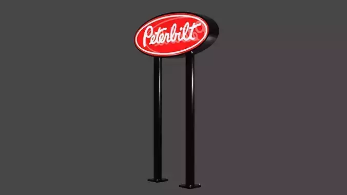 Peterrbuilt Dealership style sign  3D model