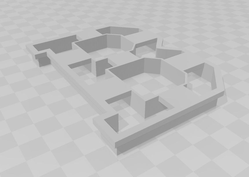 3D MODEL CUTTER LETTER B  3D print model_3