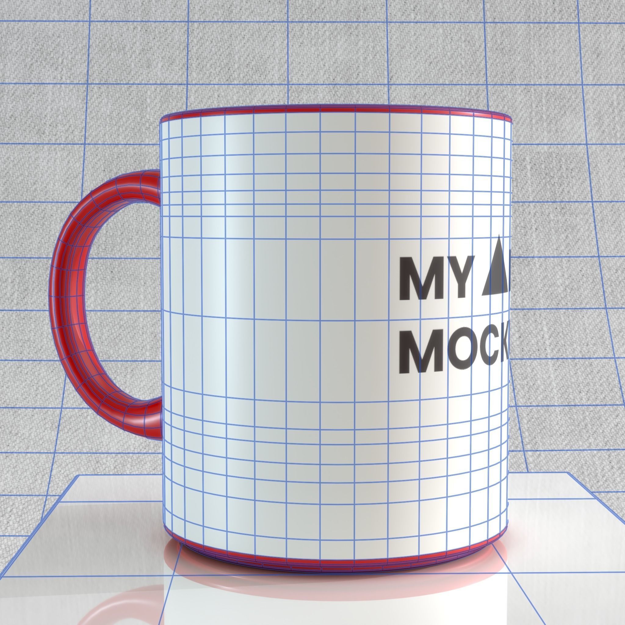 Mockup Cup Free 3D model_4