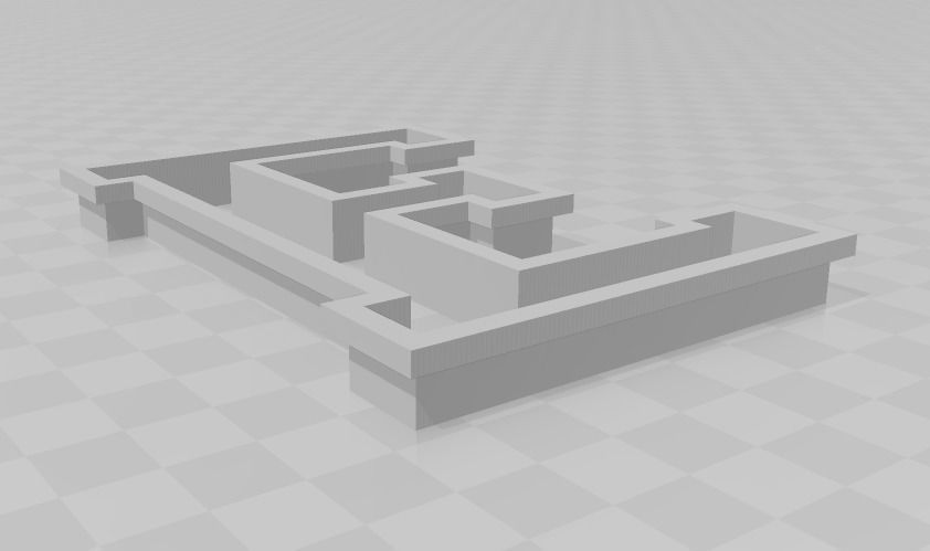 3D MODEL CUTTER LETTER E 3D print model_3
