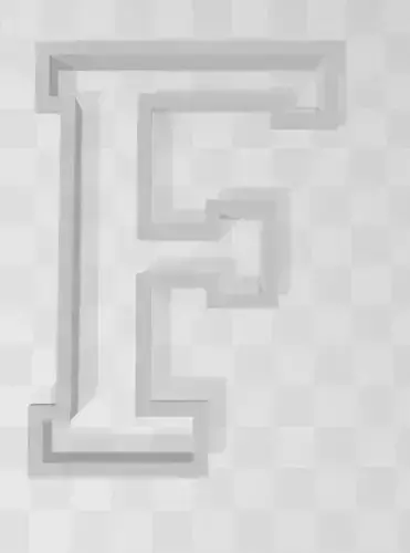 3D MODEL CUTTER LETTER F