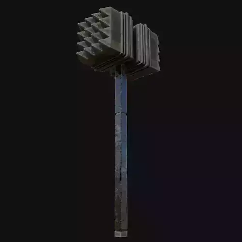 Ergonomically Designed 3D Model of Rubber Mallet 3D model