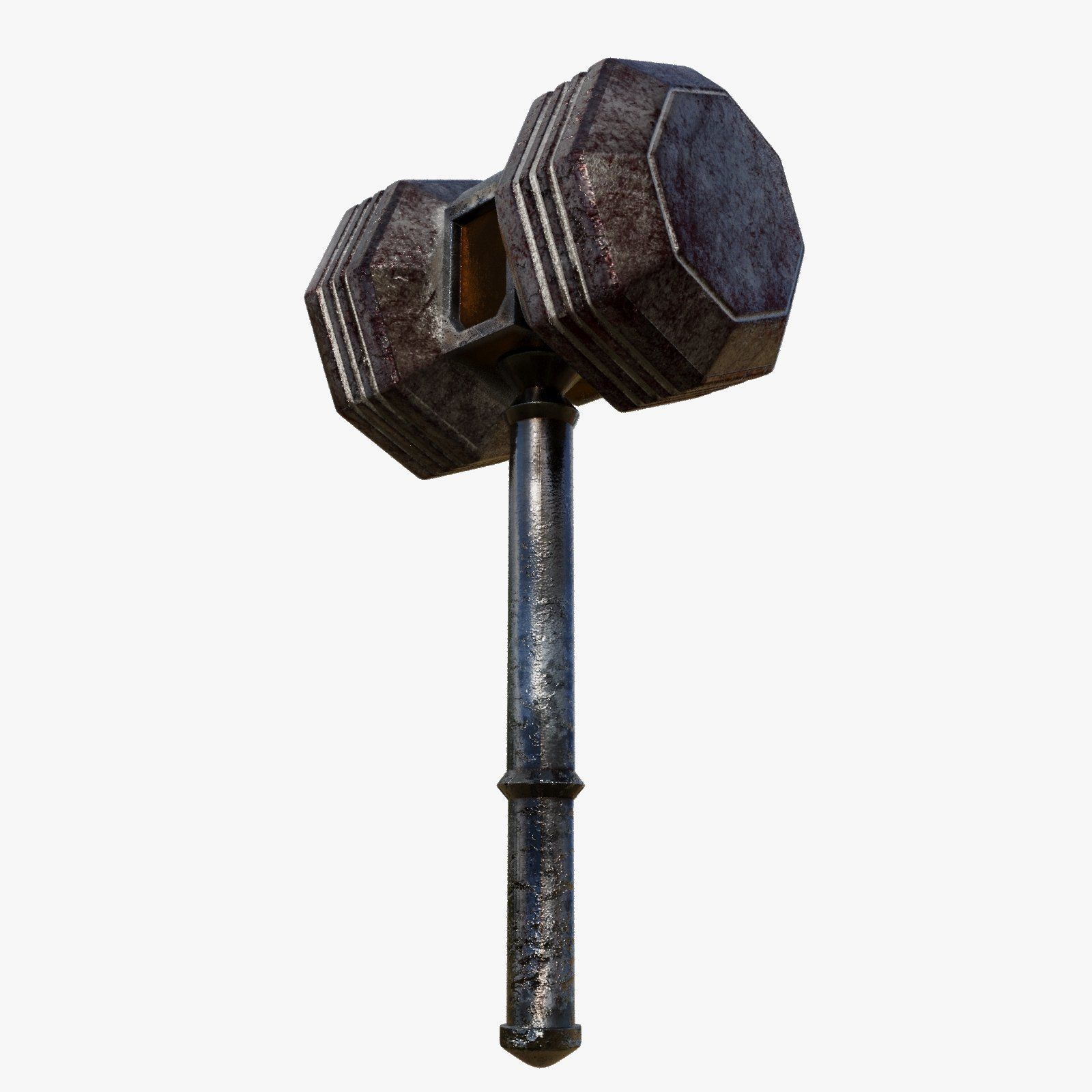 Vintage Inspired 3D Model of Claw Hammer 3D model_4