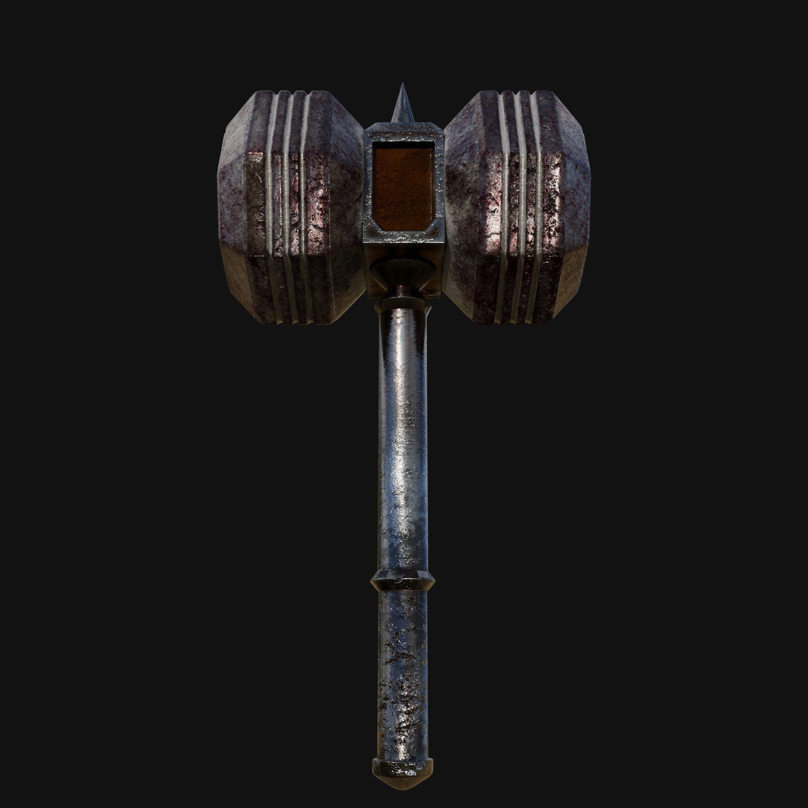 Vintage Inspired 3D Model of Claw Hammer 3D model_7