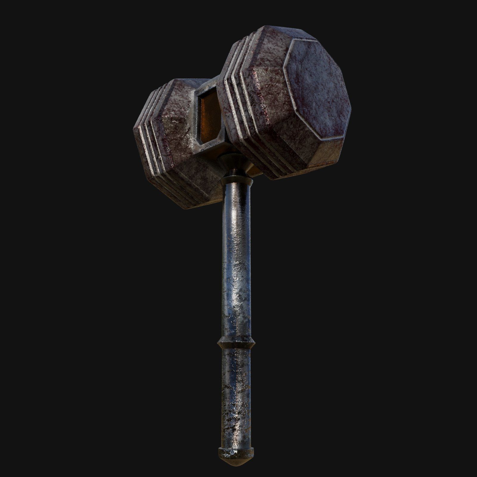 Vintage Inspired 3D Model of Claw Hammer 3D model_9