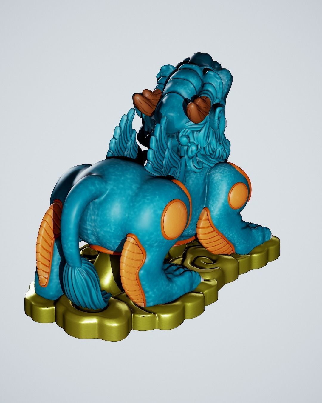 PIXIU STATUE 3D print model_4