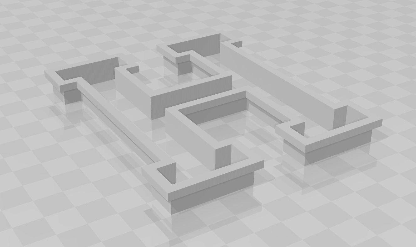 3D MODEL CUTTER LETTER H 3D print model_3