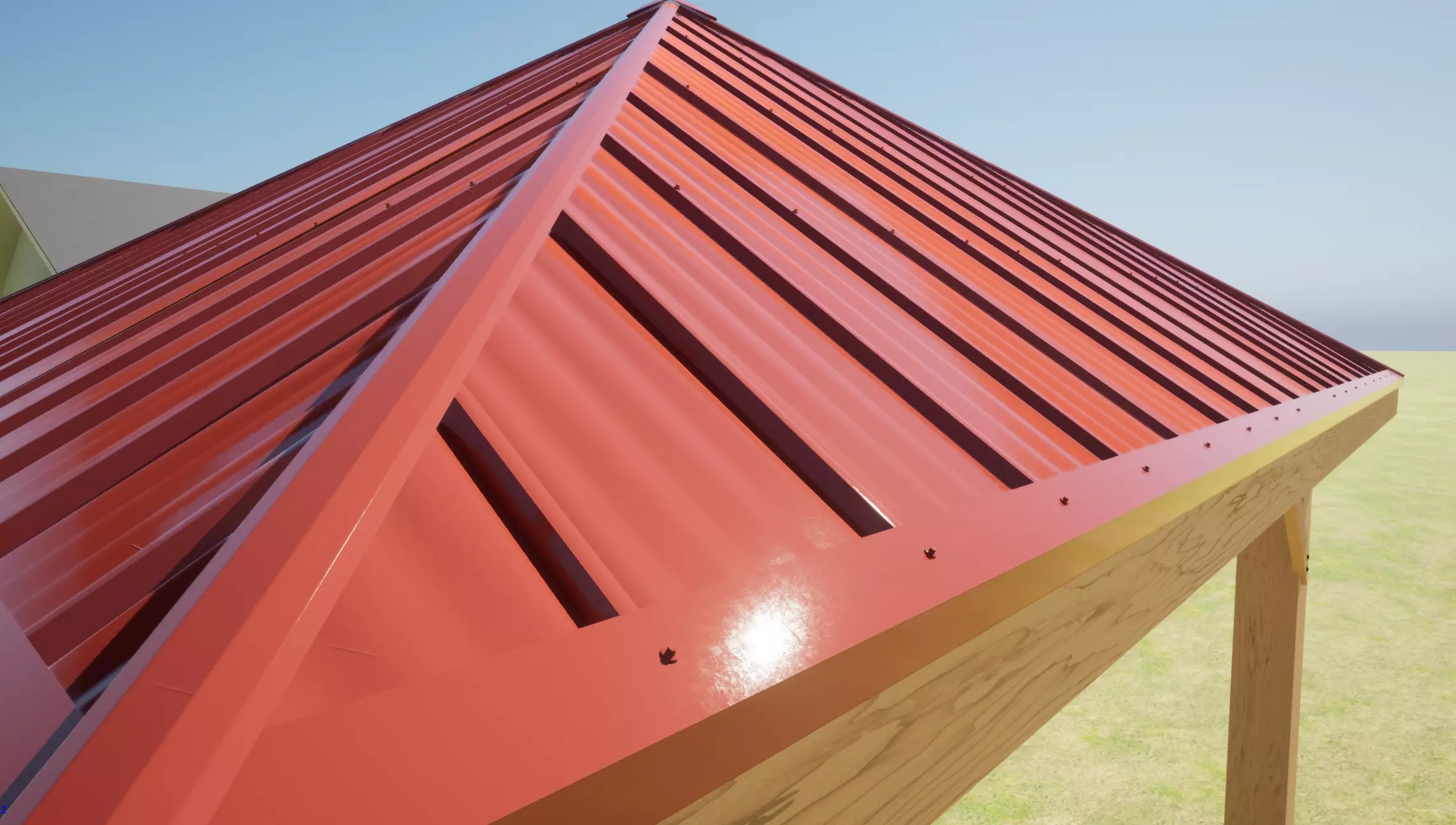 High definition optimized Gazebo Low-poly 3D model_0