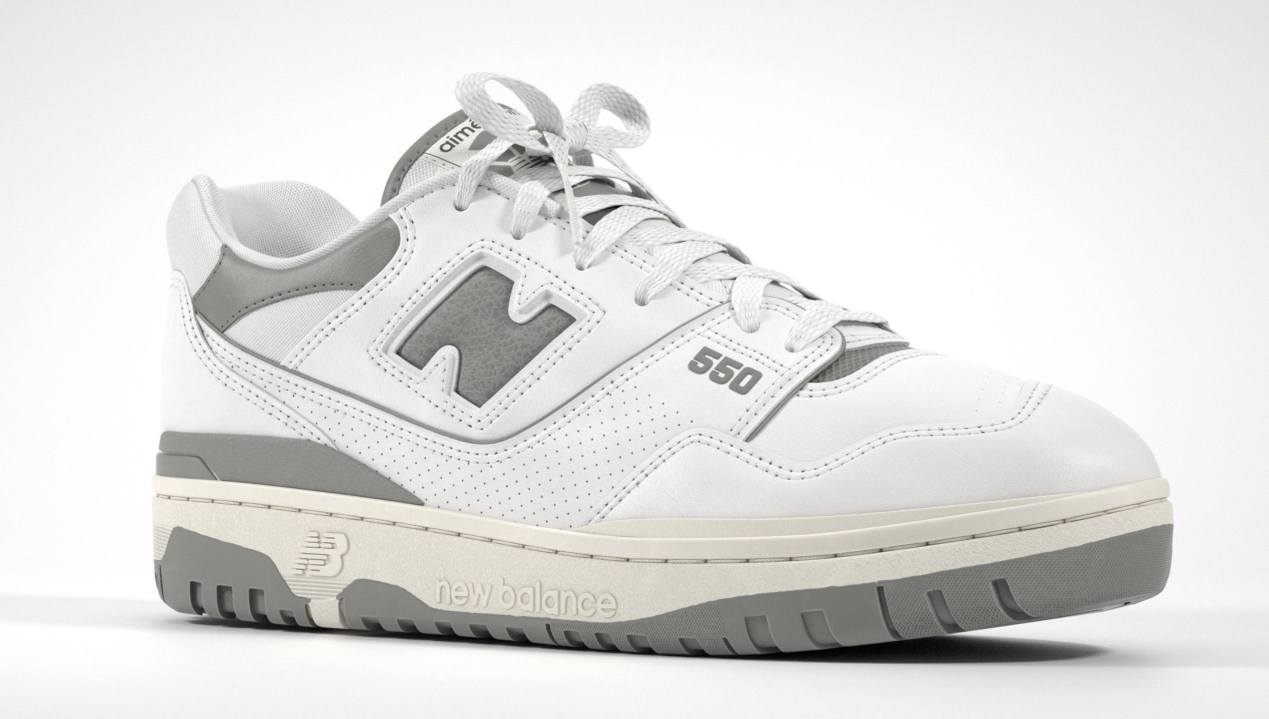 New Balance 550 Aime Leon Dore Grey Shoe 3D model_16