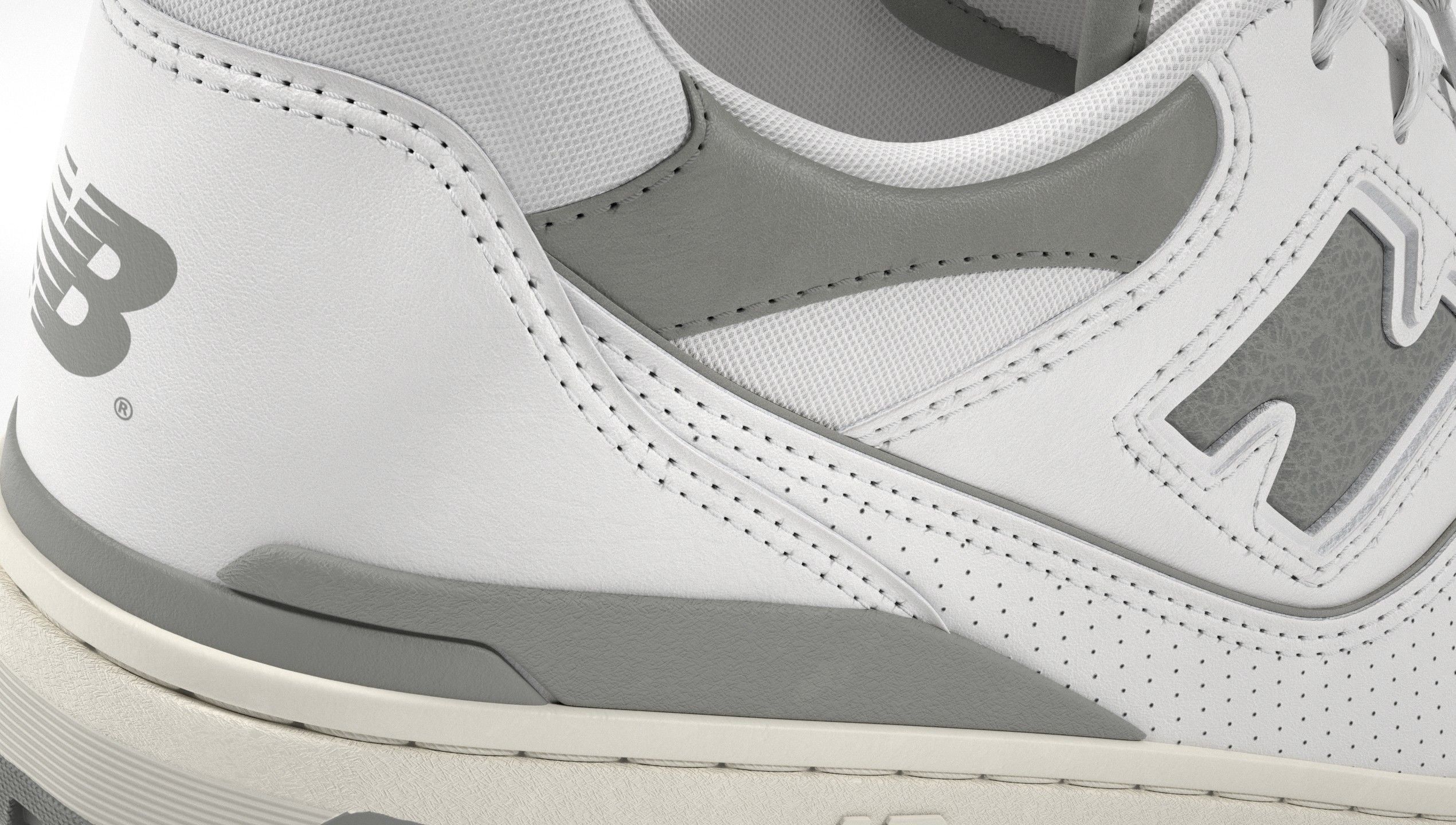 New Balance 550 Aime Leon Dore Grey Shoe 3D model_9