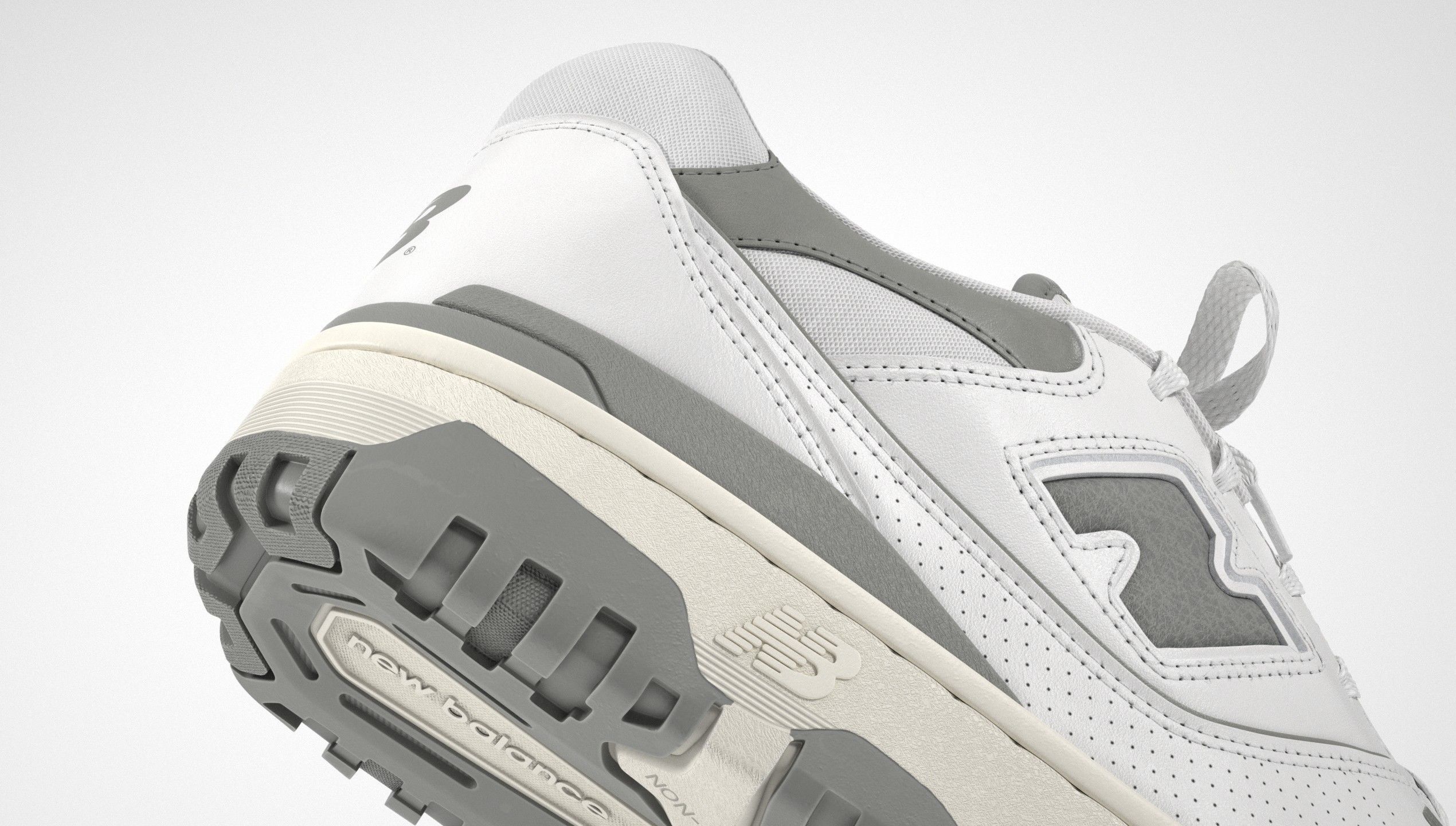 New Balance 550 Aime Leon Dore Grey Shoe 3D model_2