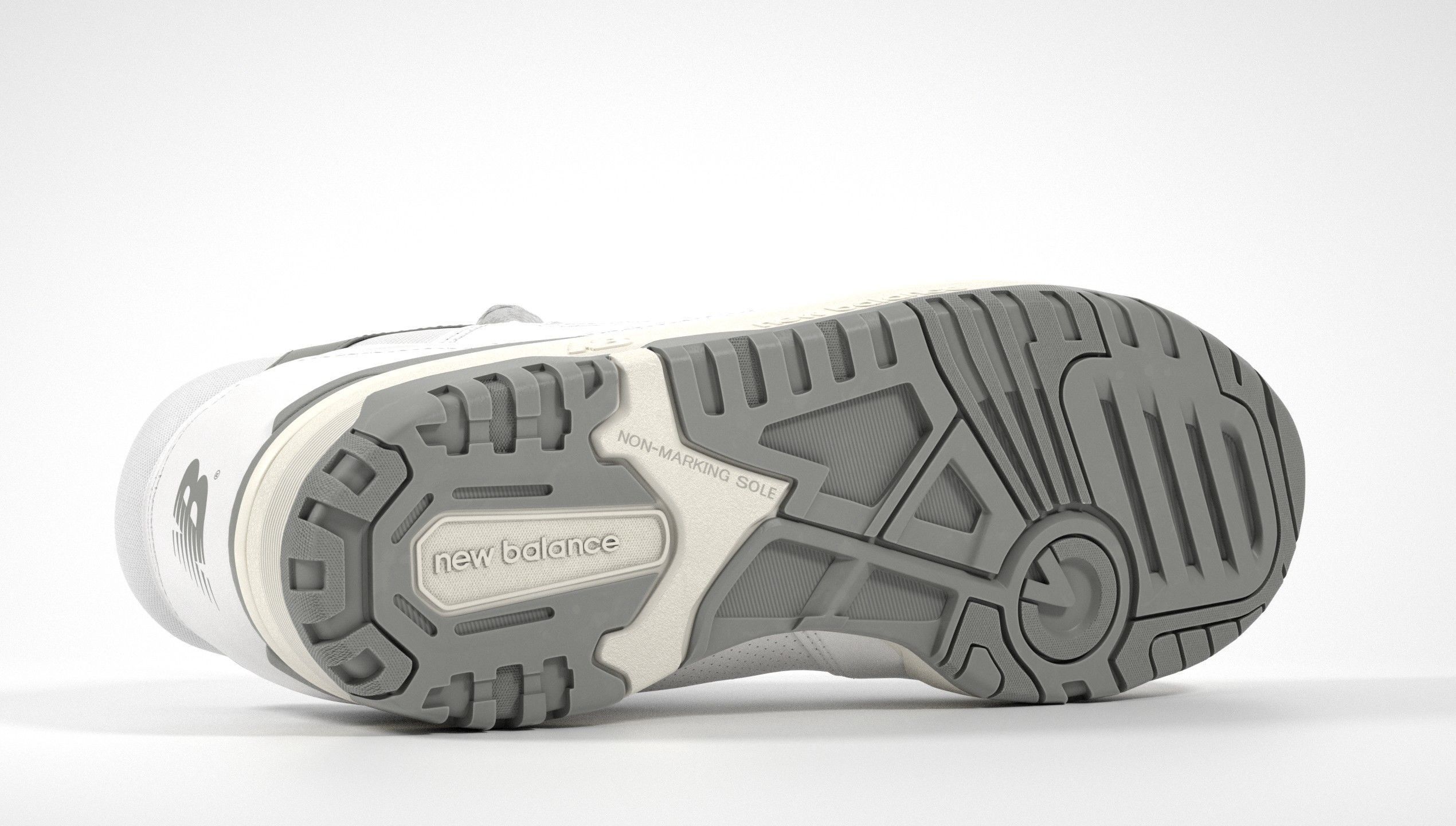 New Balance 550 Aime Leon Dore Grey Shoe 3D model_3
